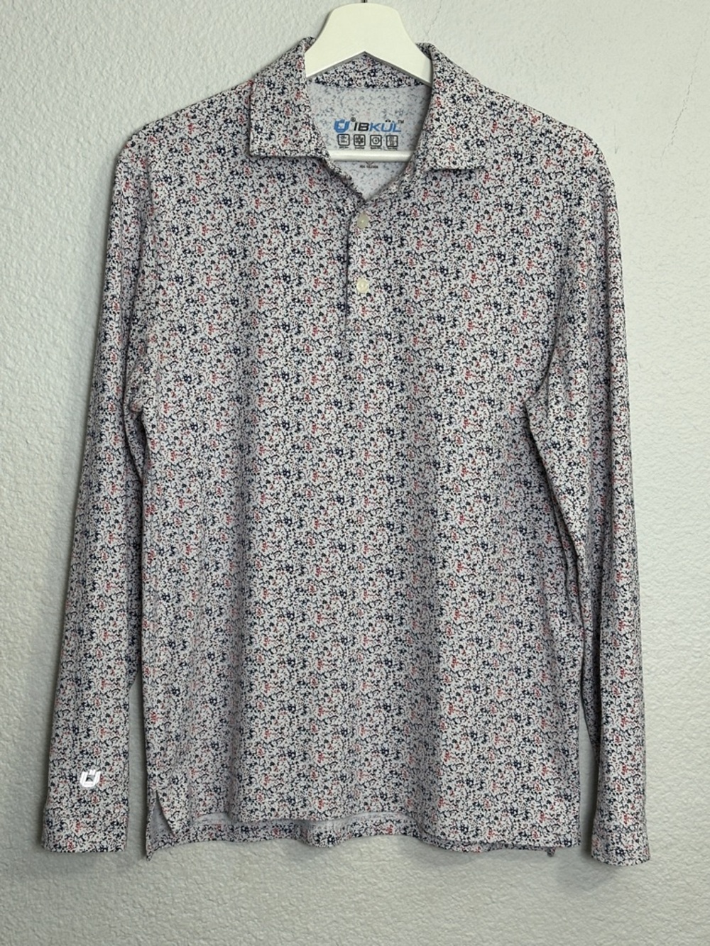 IBKUL‎ Golf Long Sleeve Shirt Men's Size Small